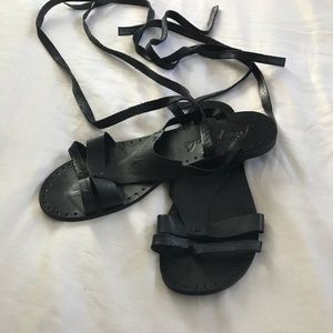 Free People tie gladiator sandals